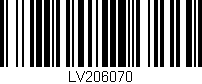 Código de barras (EAN, GTIN, SKU, ISBN): 'LV206070'