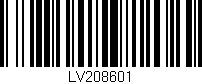 Código de barras (EAN, GTIN, SKU, ISBN): 'LV208601'