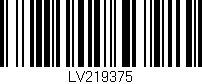 Código de barras (EAN, GTIN, SKU, ISBN): 'LV219375'