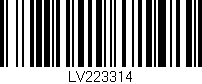Código de barras (EAN, GTIN, SKU, ISBN): 'LV223314'
