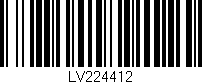 Código de barras (EAN, GTIN, SKU, ISBN): 'LV224412'