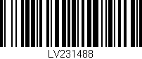 Código de barras (EAN, GTIN, SKU, ISBN): 'LV231488'