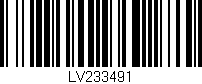 Código de barras (EAN, GTIN, SKU, ISBN): 'LV233491'