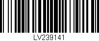 Código de barras (EAN, GTIN, SKU, ISBN): 'LV239141'