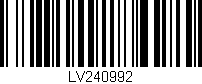 Código de barras (EAN, GTIN, SKU, ISBN): 'LV240992'