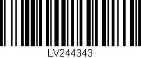 Código de barras (EAN, GTIN, SKU, ISBN): 'LV244343'