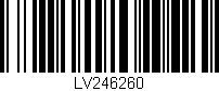Código de barras (EAN, GTIN, SKU, ISBN): 'LV246260'