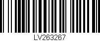 Código de barras (EAN, GTIN, SKU, ISBN): 'LV263267'
