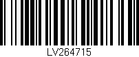 Código de barras (EAN, GTIN, SKU, ISBN): 'LV264715'