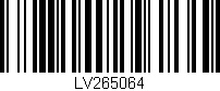 Código de barras (EAN, GTIN, SKU, ISBN): 'LV265064'