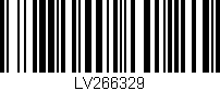 Código de barras (EAN, GTIN, SKU, ISBN): 'LV266329'