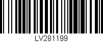 Código de barras (EAN, GTIN, SKU, ISBN): 'LV281199'