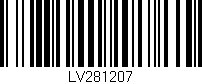 Código de barras (EAN, GTIN, SKU, ISBN): 'LV281207'