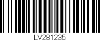 Código de barras (EAN, GTIN, SKU, ISBN): 'LV281235'