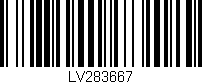 Código de barras (EAN, GTIN, SKU, ISBN): 'LV283667'