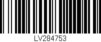 Código de barras (EAN, GTIN, SKU, ISBN): 'LV284753'