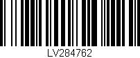 Código de barras (EAN, GTIN, SKU, ISBN): 'LV284762'