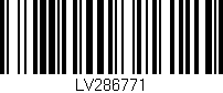 Código de barras (EAN, GTIN, SKU, ISBN): 'LV286771'