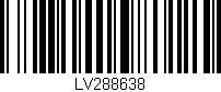 Código de barras (EAN, GTIN, SKU, ISBN): 'LV288638'