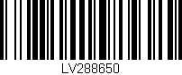 Código de barras (EAN, GTIN, SKU, ISBN): 'LV288650'