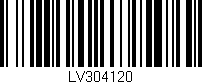 Código de barras (EAN, GTIN, SKU, ISBN): 'LV304120'