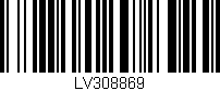 Código de barras (EAN, GTIN, SKU, ISBN): 'LV308869'
