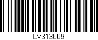 Código de barras (EAN, GTIN, SKU, ISBN): 'LV313669'