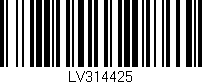 Código de barras (EAN, GTIN, SKU, ISBN): 'LV314425'