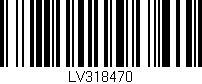 Código de barras (EAN, GTIN, SKU, ISBN): 'LV318470'