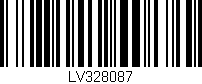 Código de barras (EAN, GTIN, SKU, ISBN): 'LV328087'