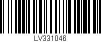 Código de barras (EAN, GTIN, SKU, ISBN): 'LV331046'