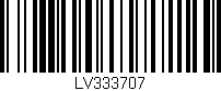 Código de barras (EAN, GTIN, SKU, ISBN): 'LV333707'