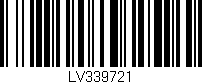 Código de barras (EAN, GTIN, SKU, ISBN): 'LV339721'