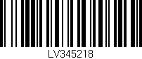 Código de barras (EAN, GTIN, SKU, ISBN): 'LV345218'