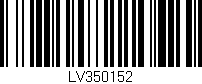 Código de barras (EAN, GTIN, SKU, ISBN): 'LV350152'