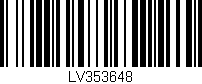 Código de barras (EAN, GTIN, SKU, ISBN): 'LV353648'