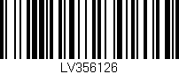 Código de barras (EAN, GTIN, SKU, ISBN): 'LV356126'