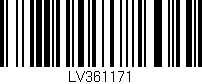 Código de barras (EAN, GTIN, SKU, ISBN): 'LV361171'