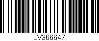 Código de barras (EAN, GTIN, SKU, ISBN): 'LV366647'