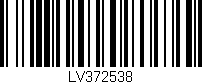 Código de barras (EAN, GTIN, SKU, ISBN): 'LV372538'