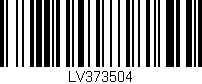 Código de barras (EAN, GTIN, SKU, ISBN): 'LV373504'