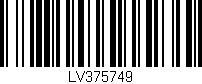 Código de barras (EAN, GTIN, SKU, ISBN): 'LV375749'