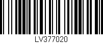 Código de barras (EAN, GTIN, SKU, ISBN): 'LV377020'