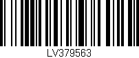 Código de barras (EAN, GTIN, SKU, ISBN): 'LV379563'