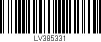 Código de barras (EAN, GTIN, SKU, ISBN): 'LV385331'