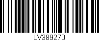 Código de barras (EAN, GTIN, SKU, ISBN): 'LV389270'