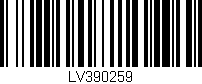 Código de barras (EAN, GTIN, SKU, ISBN): 'LV390259'