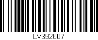 Código de barras (EAN, GTIN, SKU, ISBN): 'LV392607'