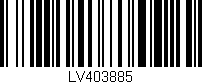 Código de barras (EAN, GTIN, SKU, ISBN): 'LV403885'