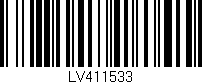 Código de barras (EAN, GTIN, SKU, ISBN): 'LV411533'
